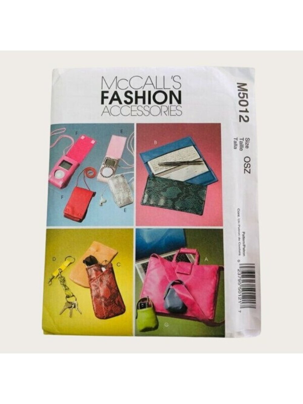 Vintage McCalls Sewing Pattern 5012 Tote and Purse Accessories Uncut